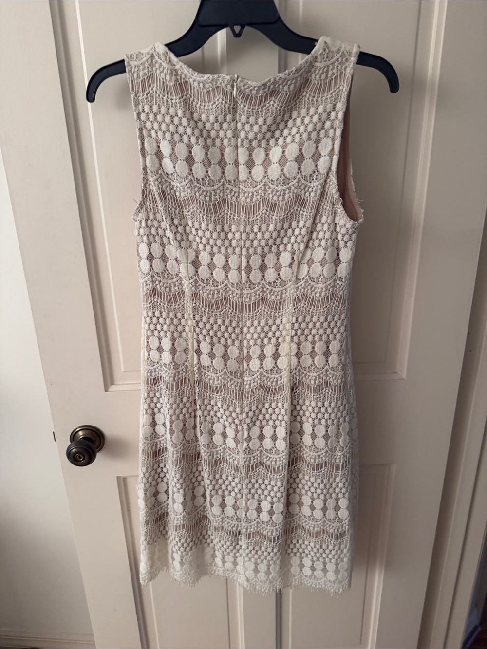Ronni Nicole Ivory Crochet Lace Sheath Dress - Picture 3 of 6